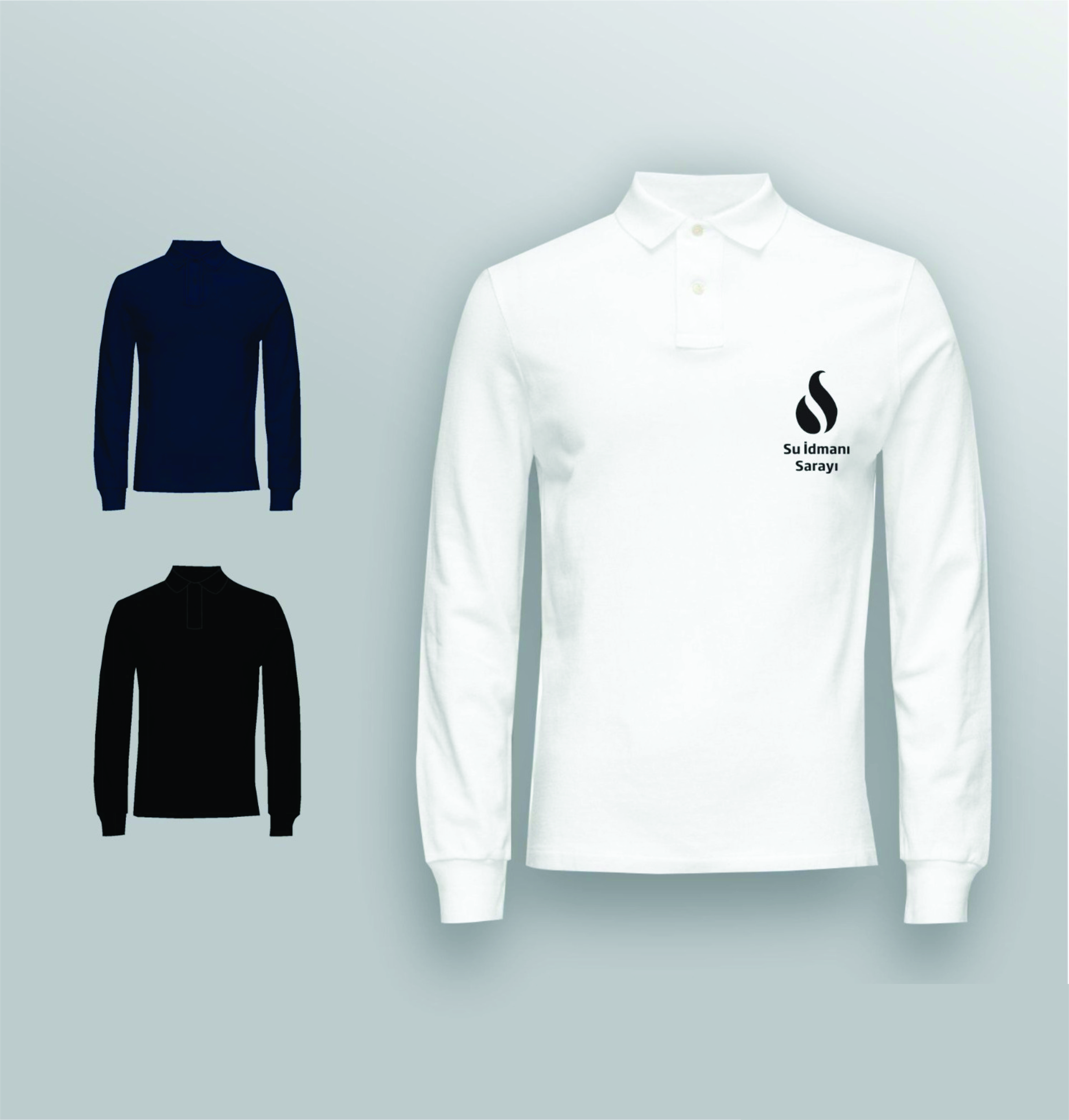 Köynək polo uzunqol (birrəngli çapla)