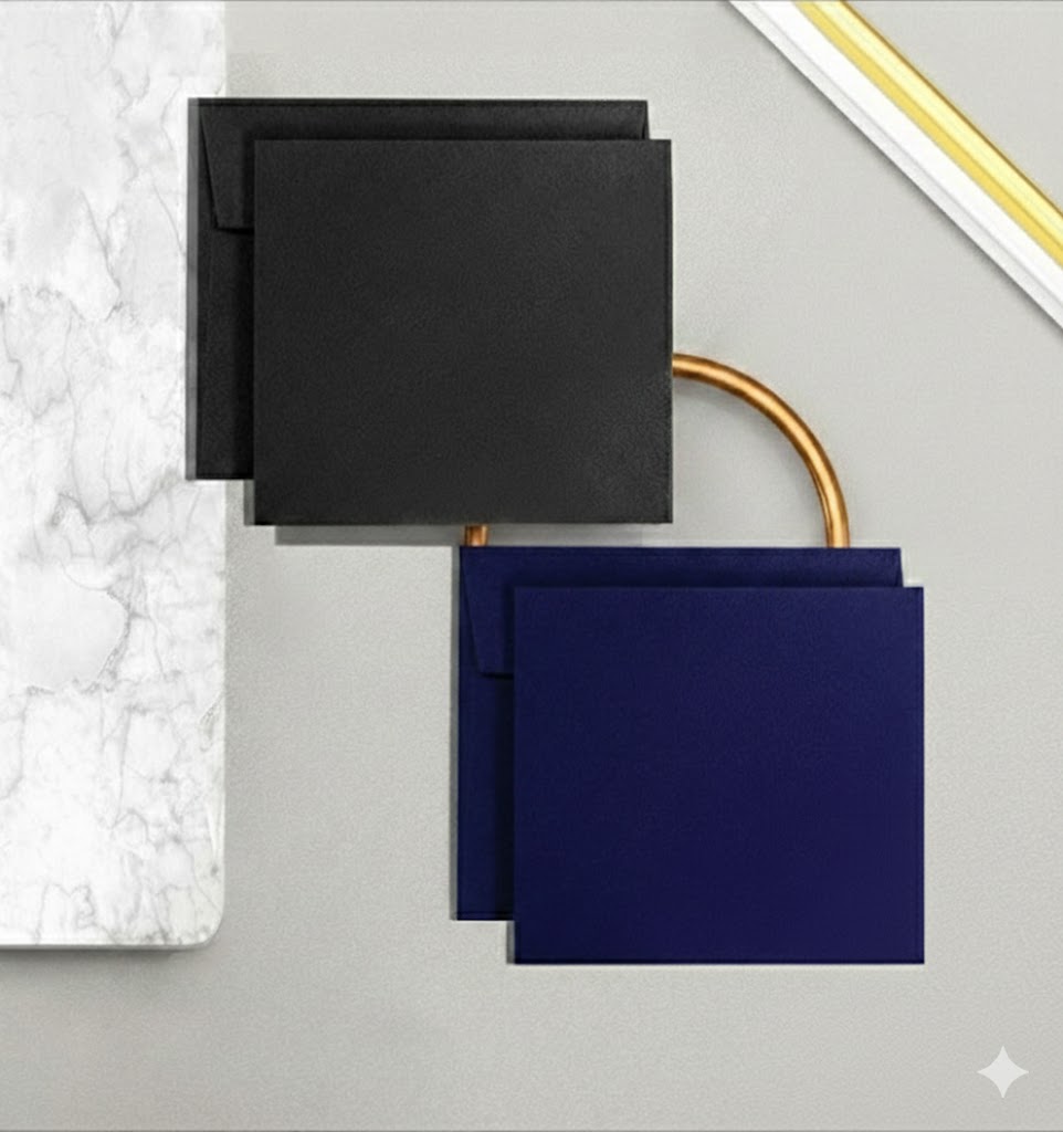 Məxmər təbrik kartı 15x15