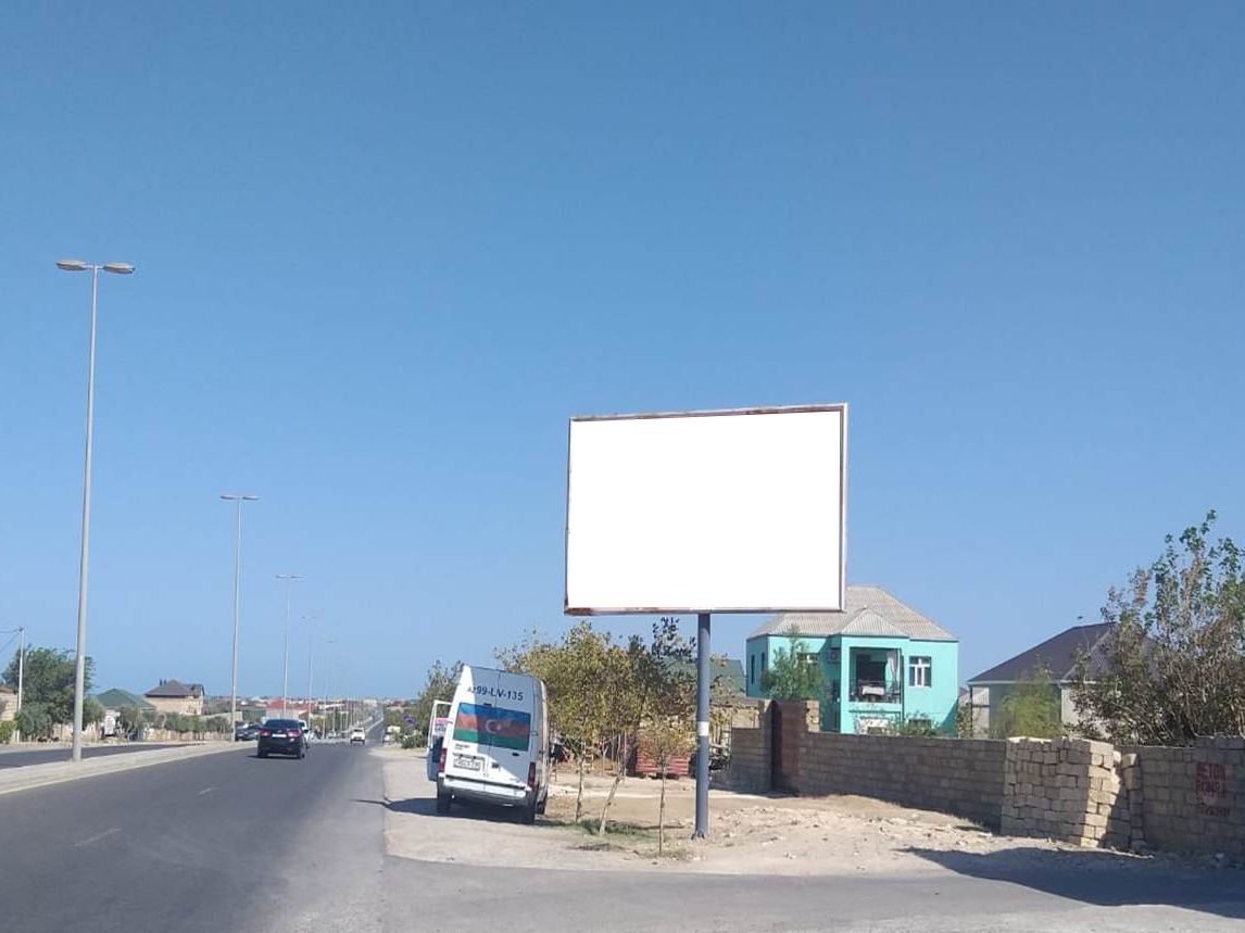 Mərdəkan - Şağan yolu.Nar marketi keçən kimi.