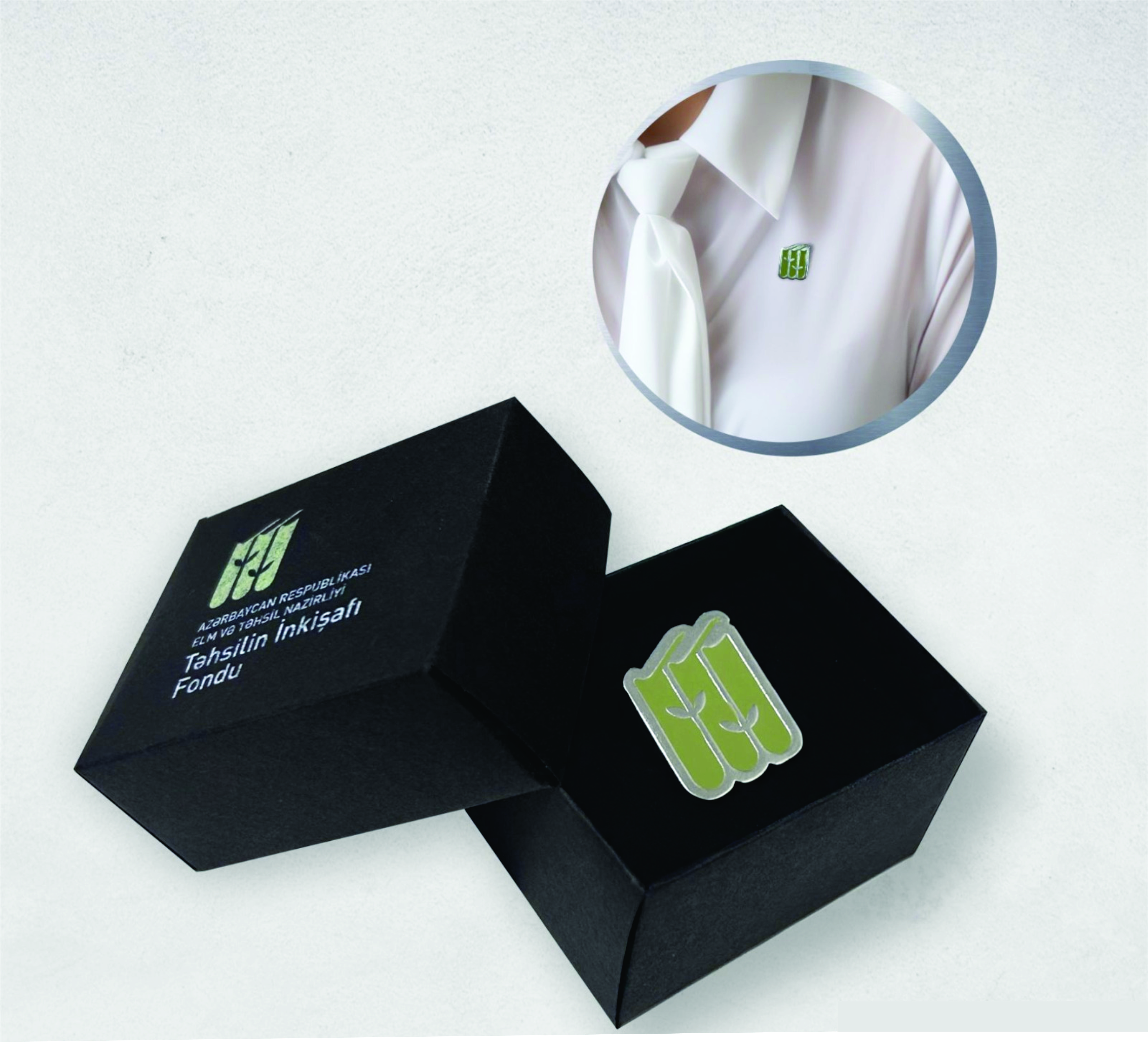 Rozet xüsusi formalı+ rozet qutusu